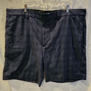 Men's 46 Oak Hill Shorts Blue and Black plaid